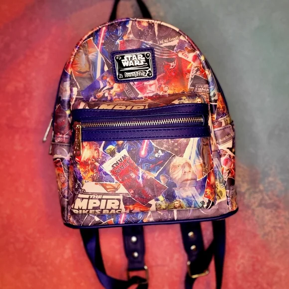 Disney | Bags | Loungefly Star Wars Collage Mini Backpack  display picture 1